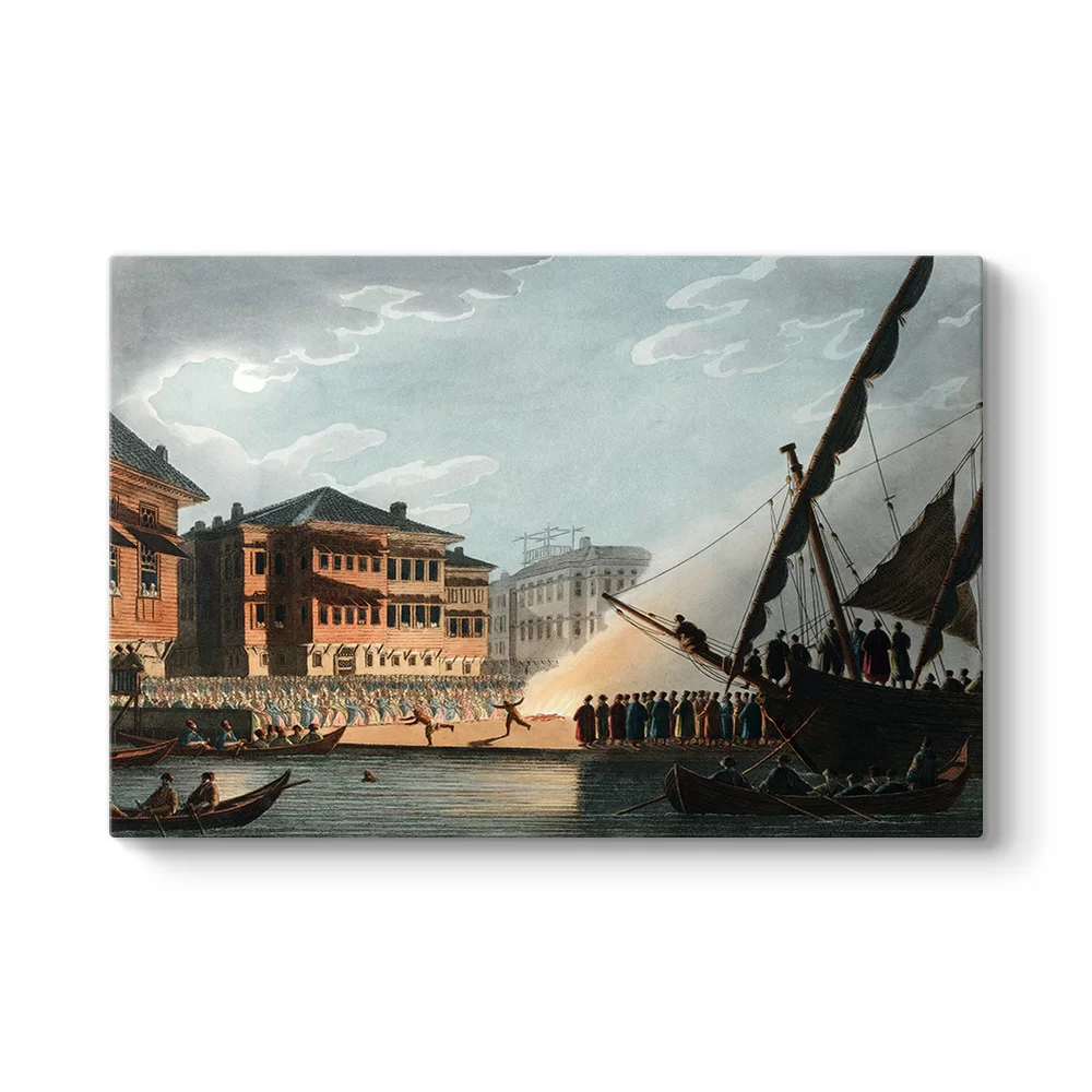 Luigi Mayer - Tarabya'da Bayram Tablosu